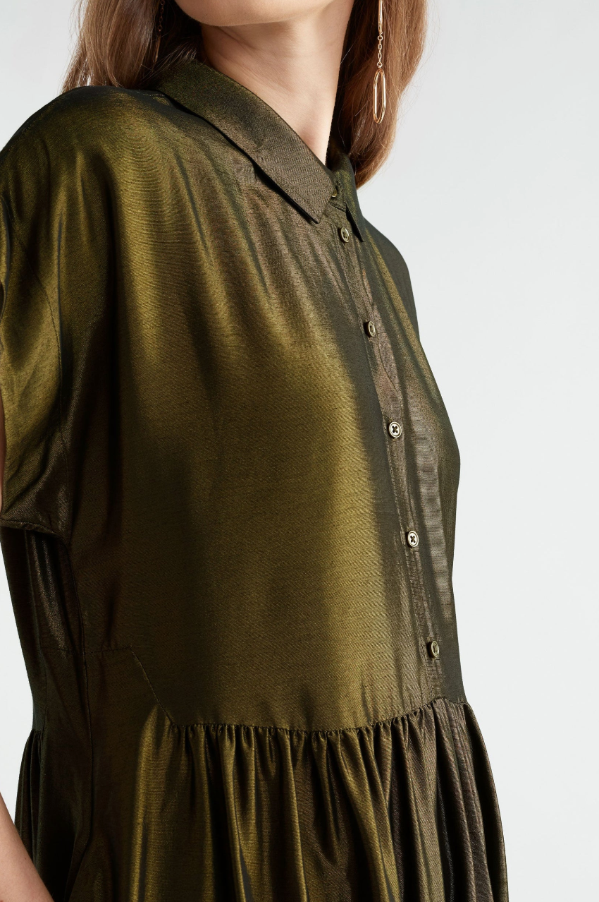Elk Medjal Dress - Gold/Black