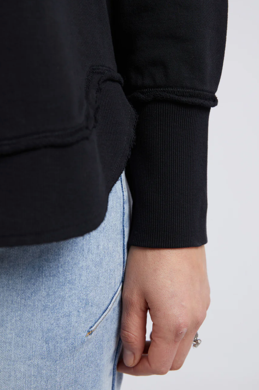 Foxwood Simplified Crew - Black on Black