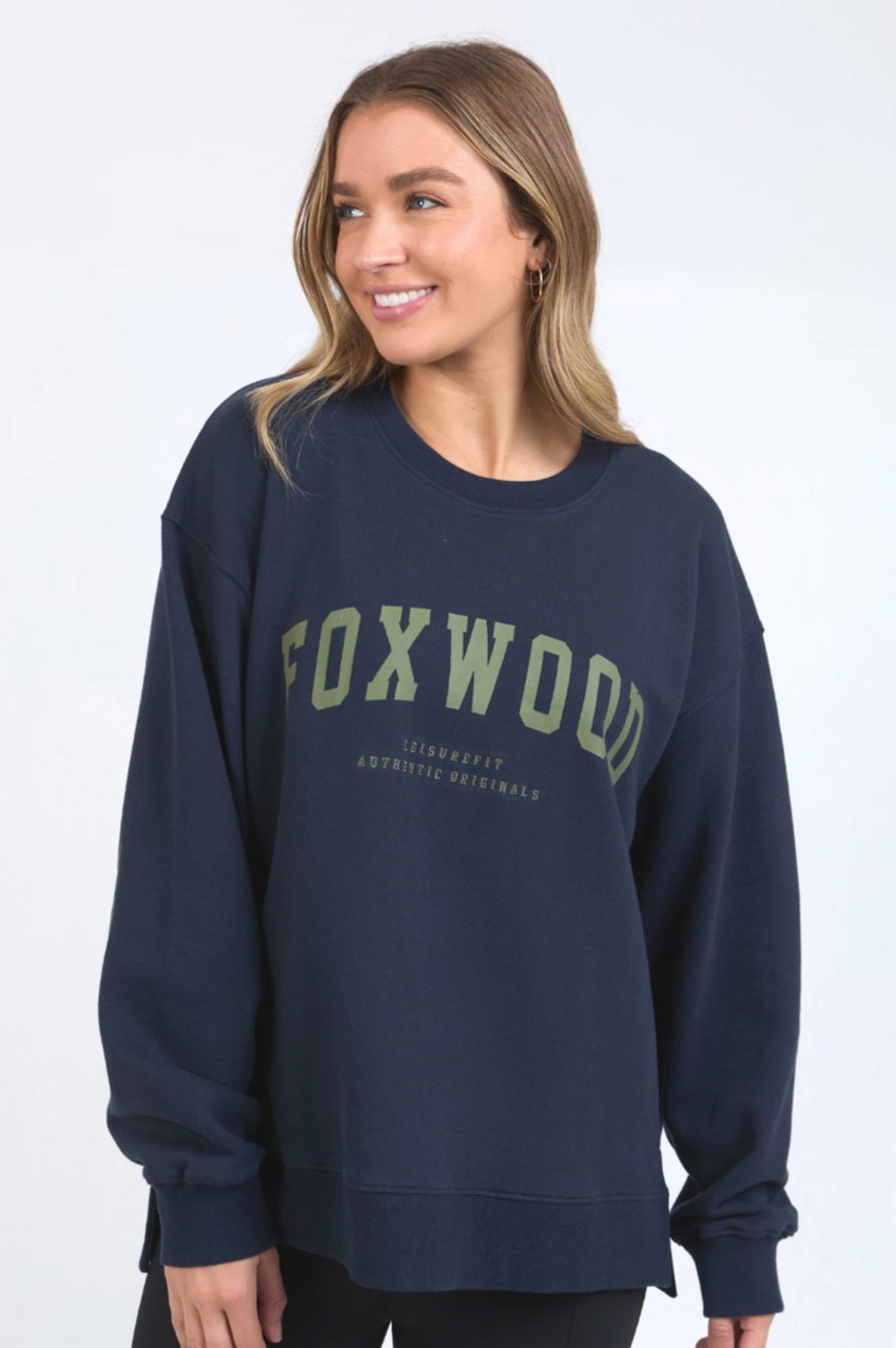 Foxwood Interval Crew - Navy/Khaki