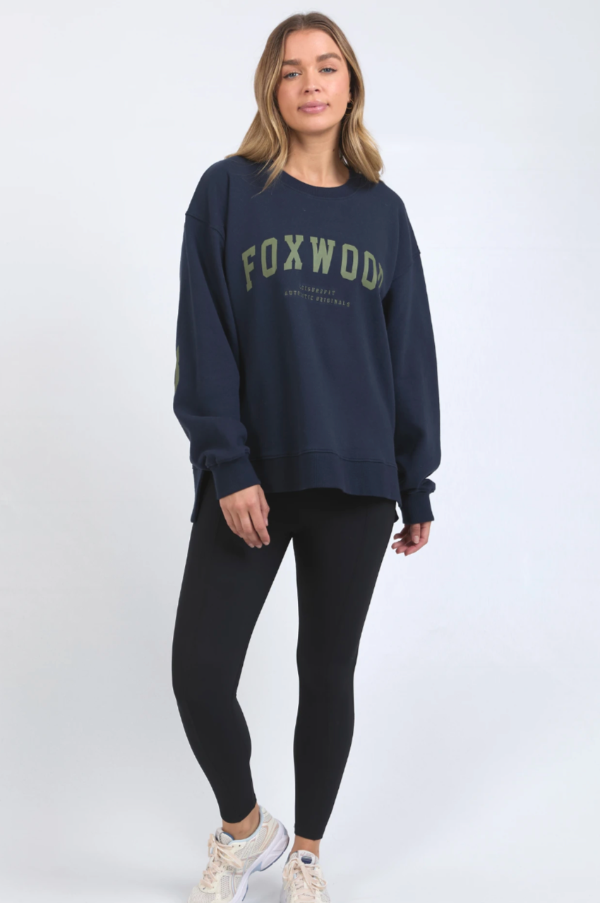 Foxwood Interval Crew - Navy/Khaki