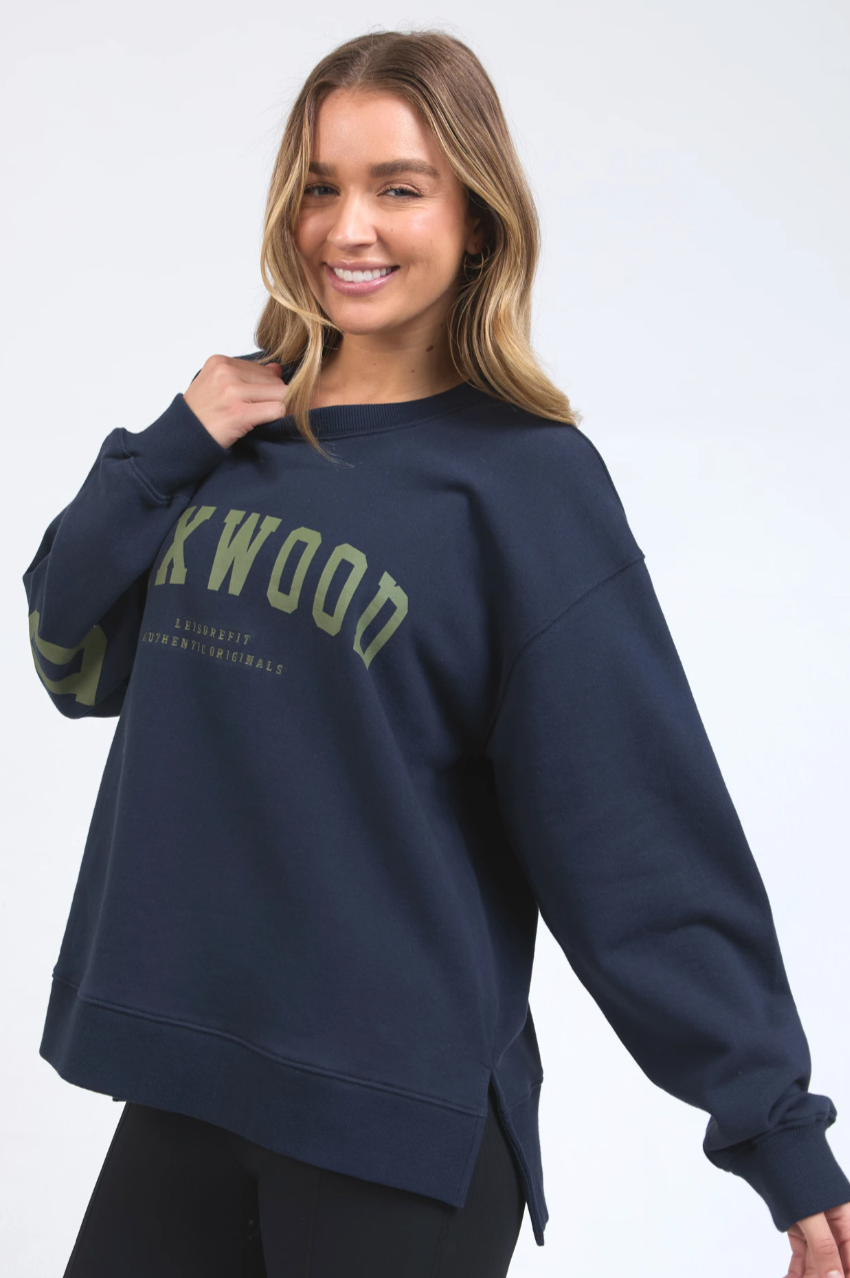 Foxwood Interval Crew - Navy/Khaki