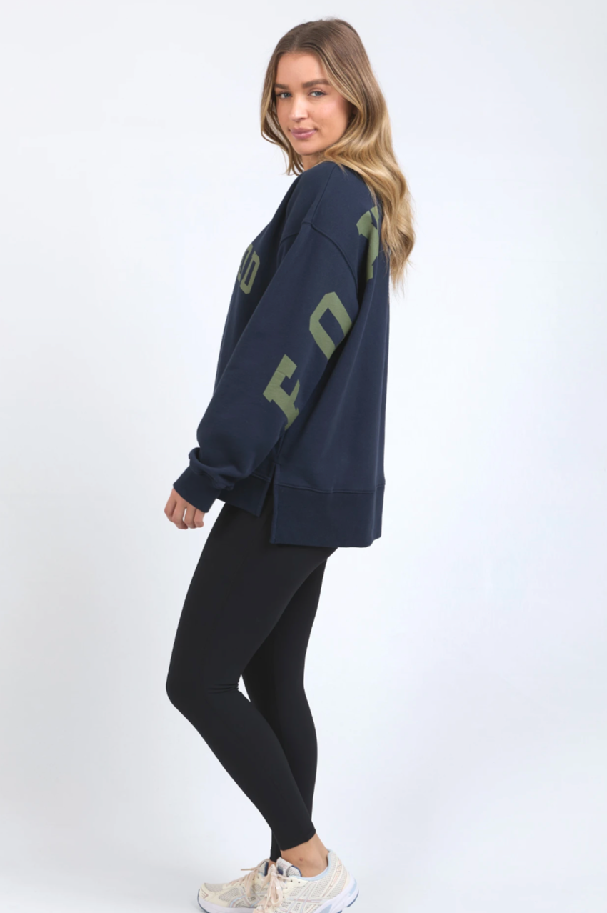 Foxwood Interval Crew - Navy/Khaki