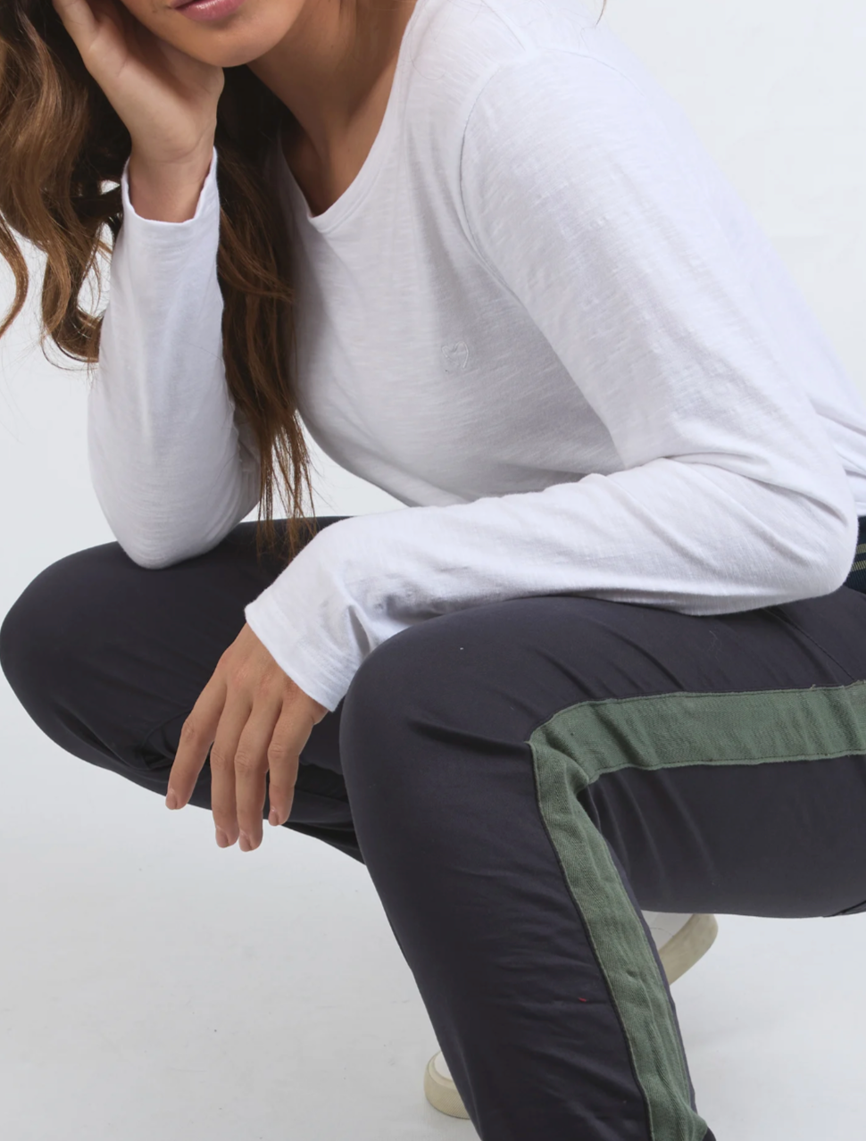 Elm Margo Jogger - Navy/Khaki Tape