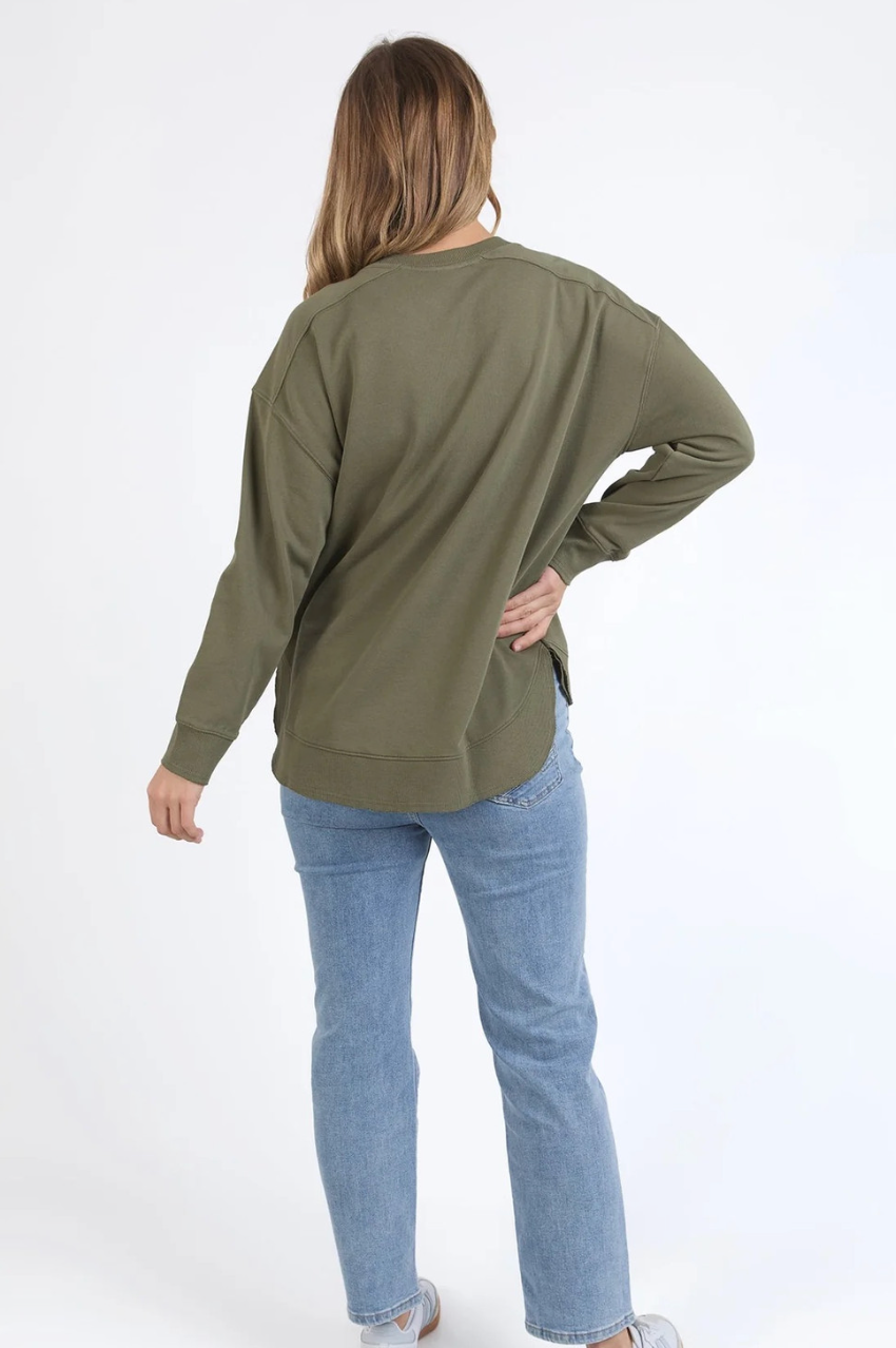 Elm Established Crew - Khaki