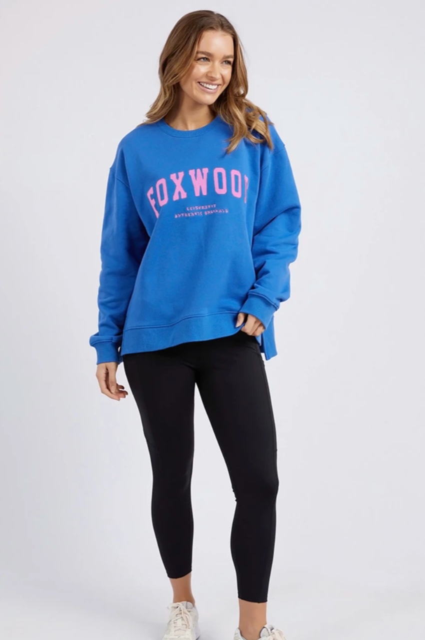 Foxwood Interval Crew - Cobalt/Neon
