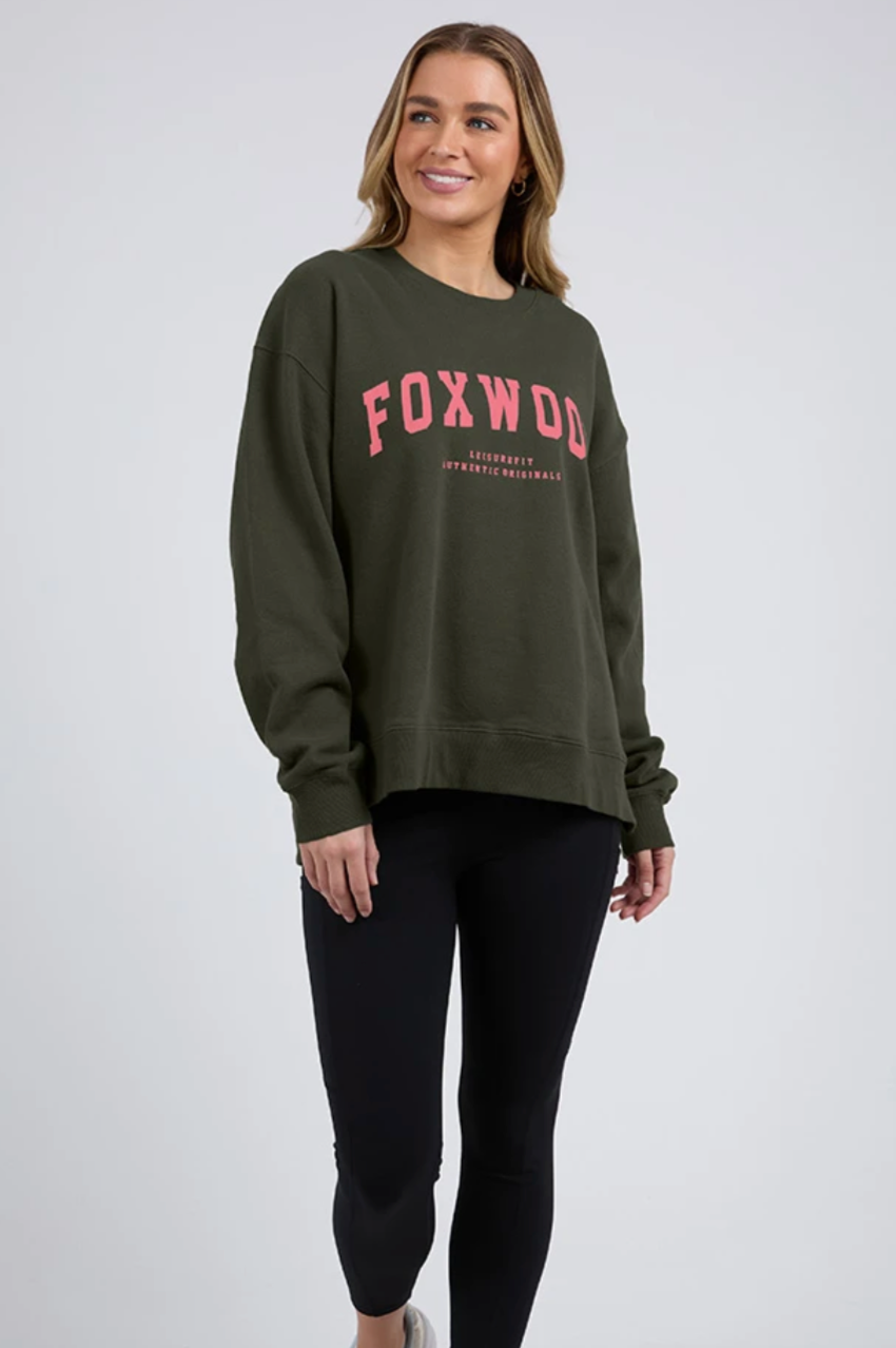 Foxwood Interval Crew - Khaki/Coral