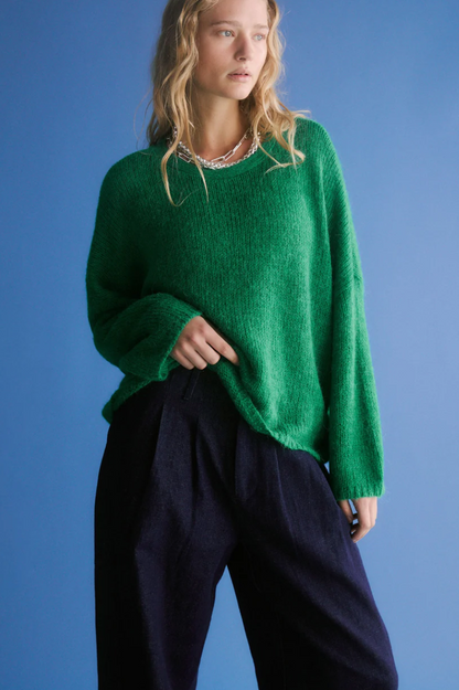 Elk Agna Sweater - Milan Green
