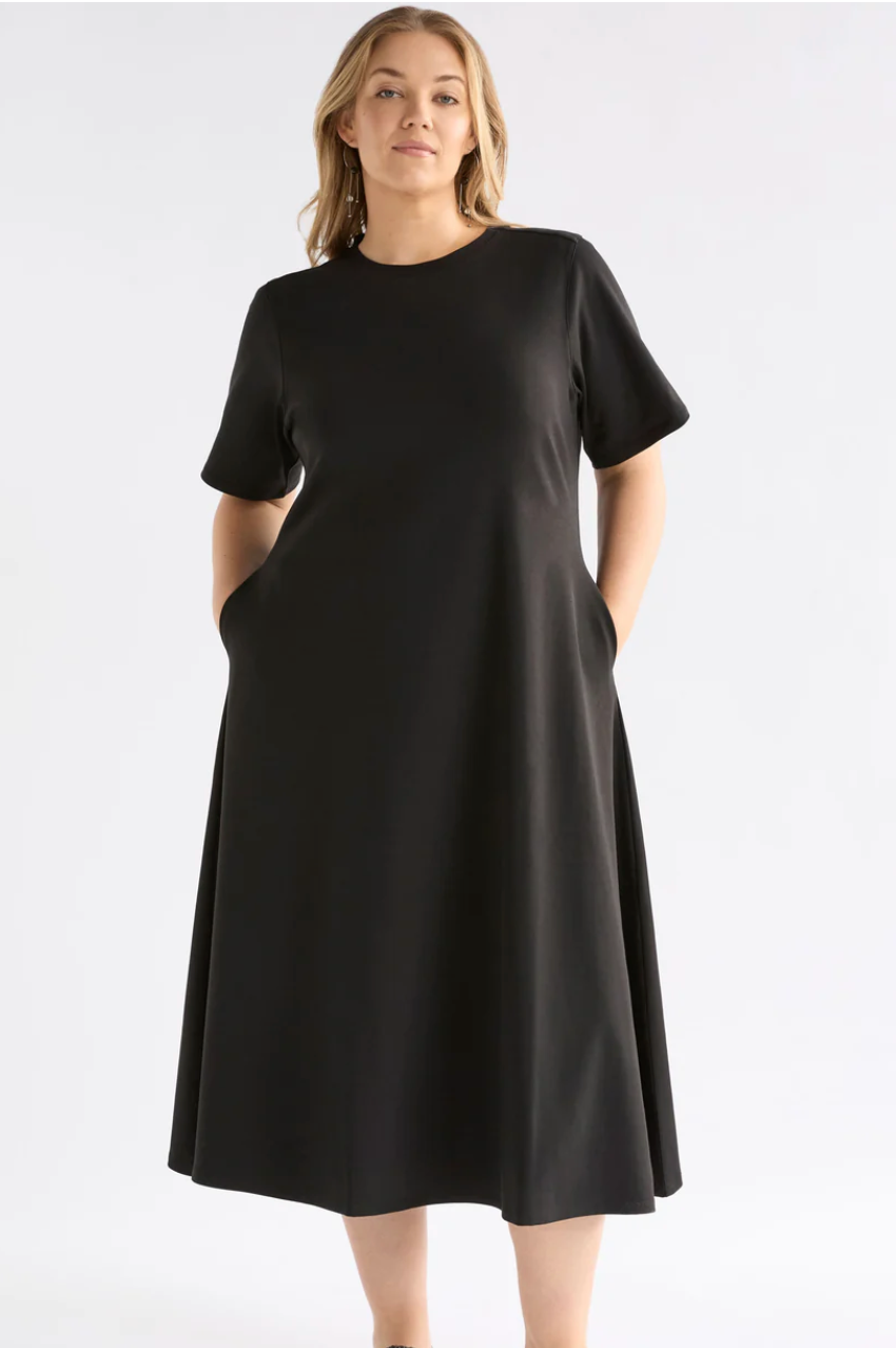 Elk Mana Scuba Dress - Black