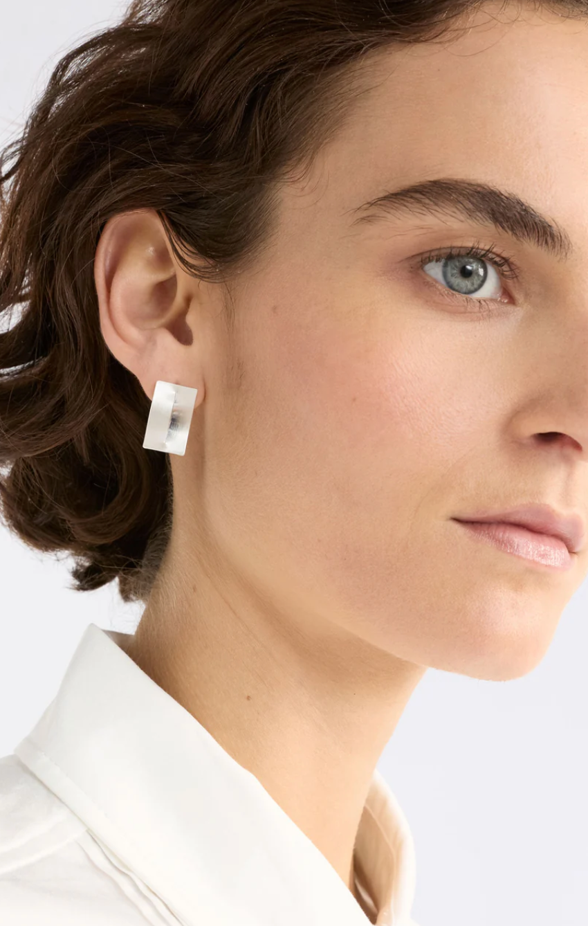 Elk Trel Stud Earring - Silver