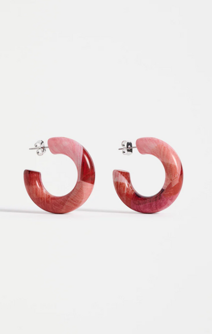 Elk Resso Hoop Earring - Fuschia