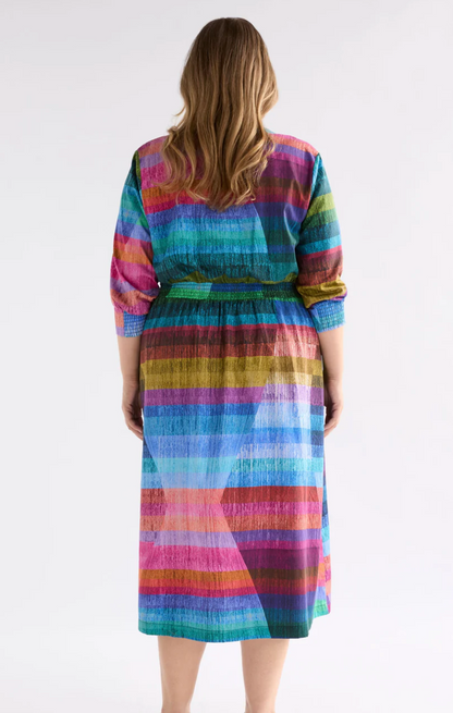 Elk Gia 3/4 Sleeve Shirt Dress Komi Print