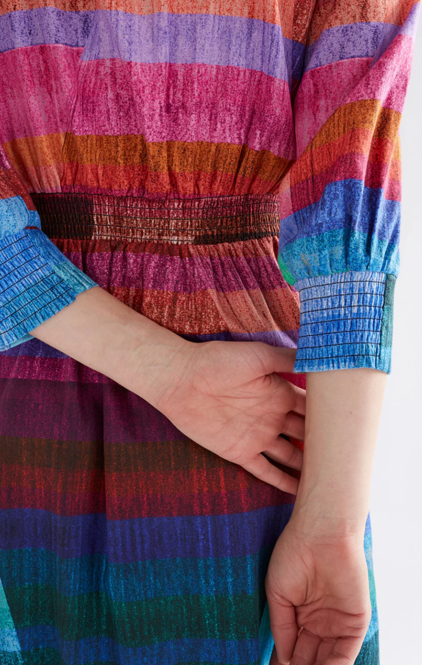 Elk Gia 3/4 Sleeve Shirt Dress Komi Print