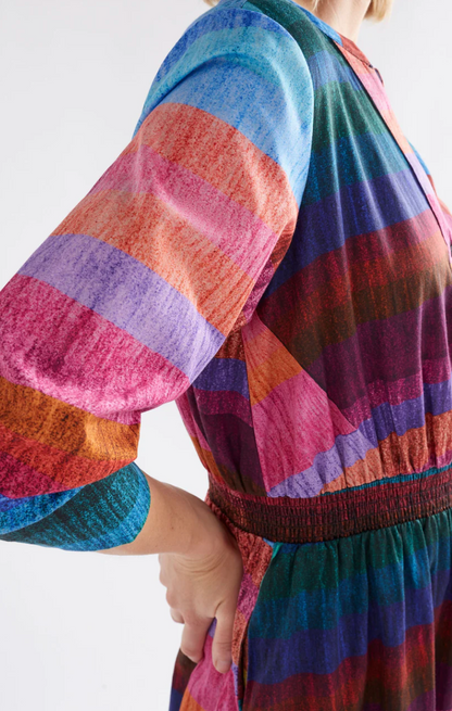 Elk Gia 3/4 Sleeve Shirt Dress Komi Print
