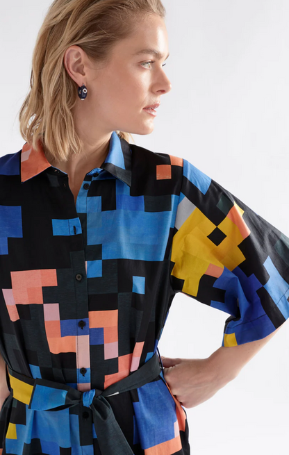 Elk Grand Shirt Dress - Lucent Print