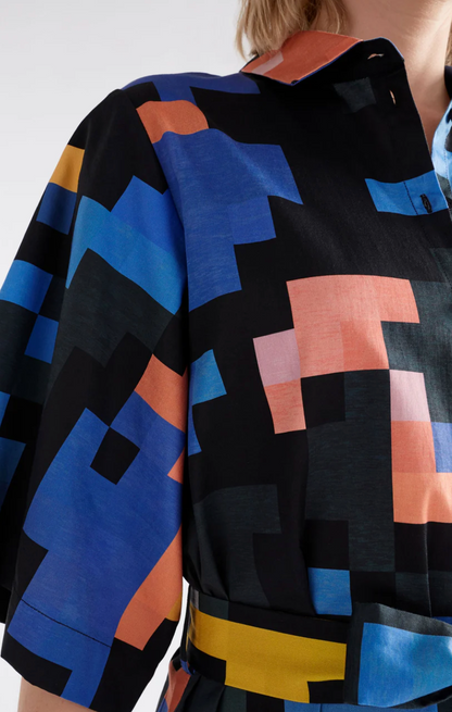 Elk Grand Shirt Dress - Lucent Print