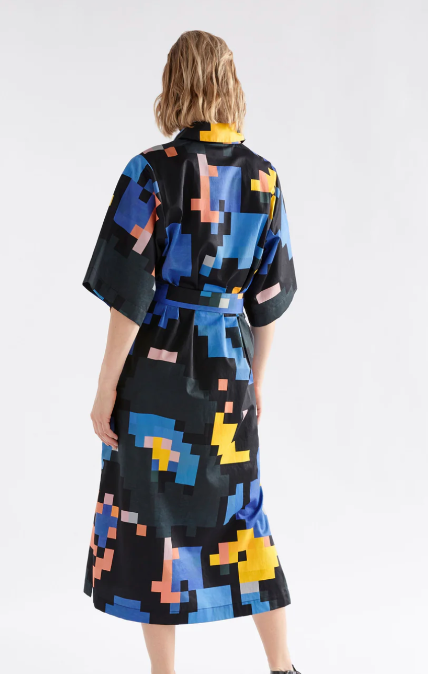 Elk Grand Shirt Dress - Lucent Print