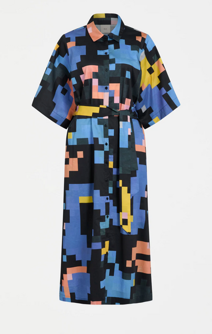 Elk Grand Shirt Dress - Lucent Print