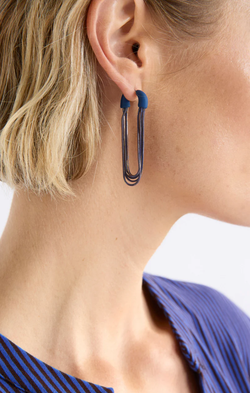 Elk Lina Earring - Cobalt