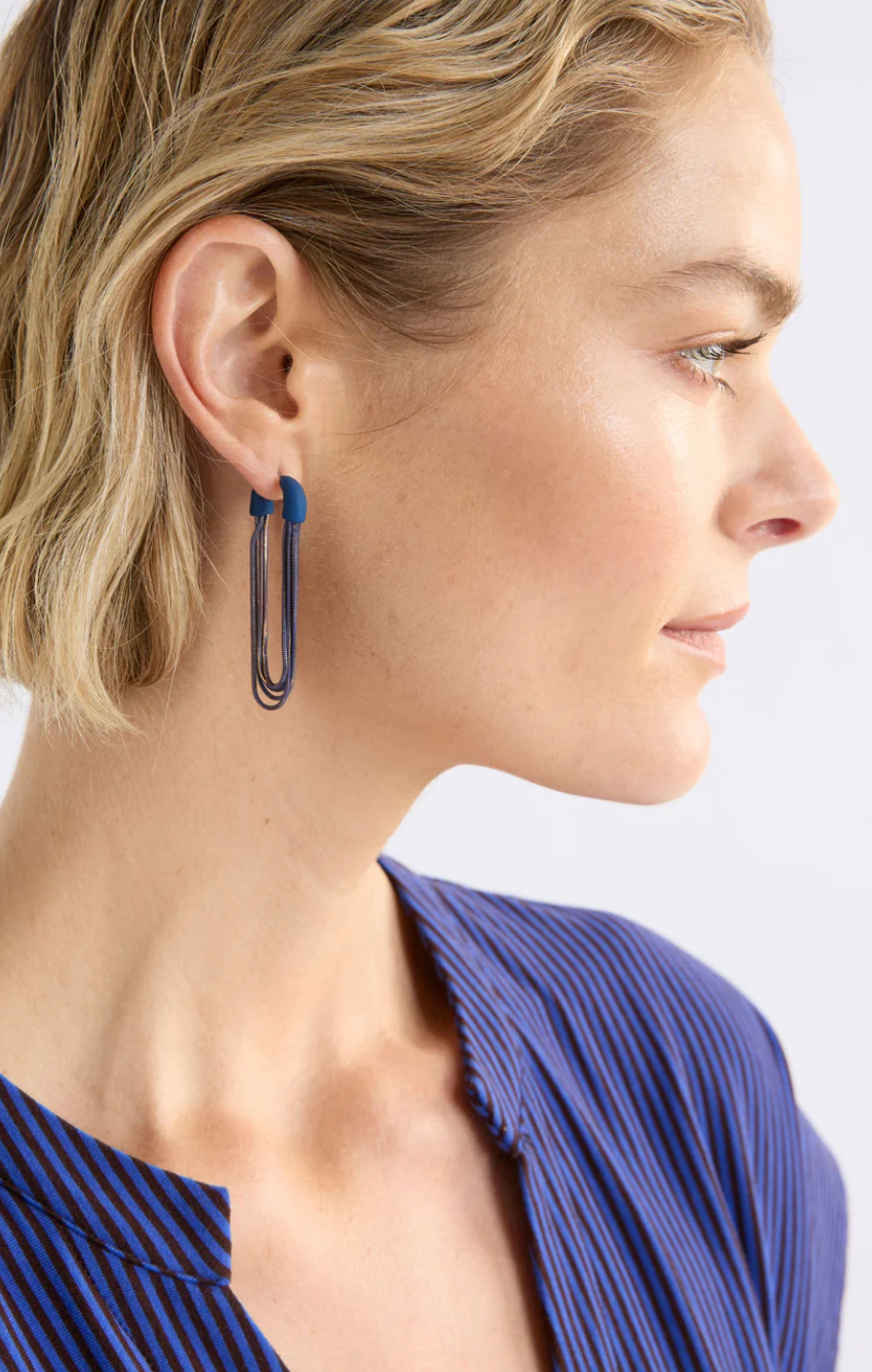 Elk Lina Earring - Cobalt