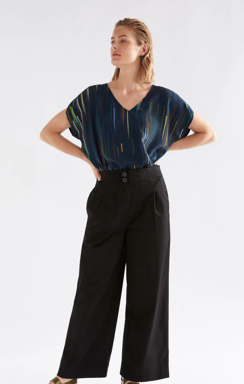 Elk Kayra V Neck Top - Alinea Print