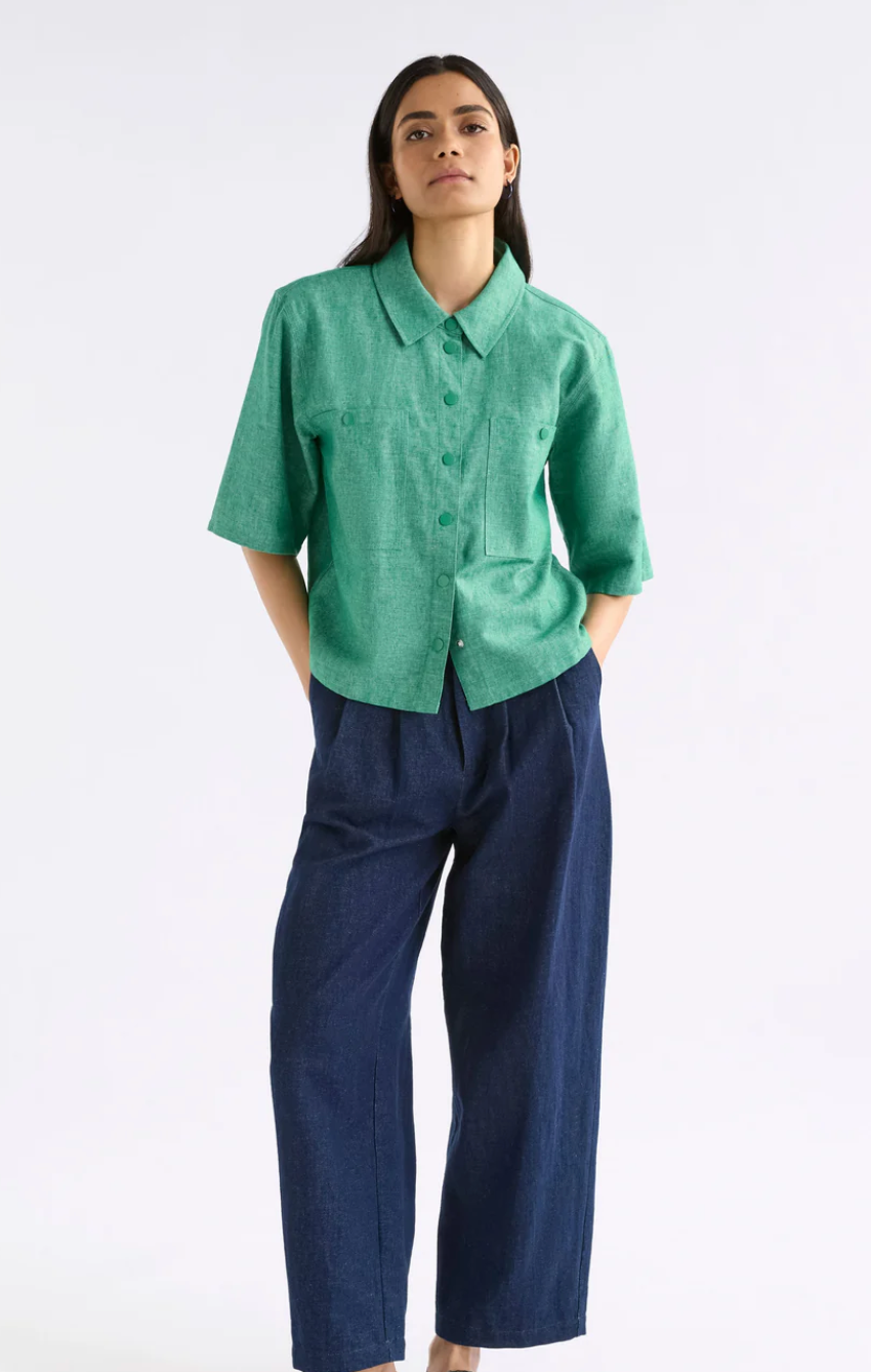 Elk Alpah Shirt - Green Speckle