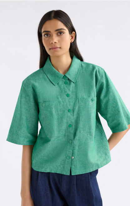 Elk Alpah Shirt - Green Speckle