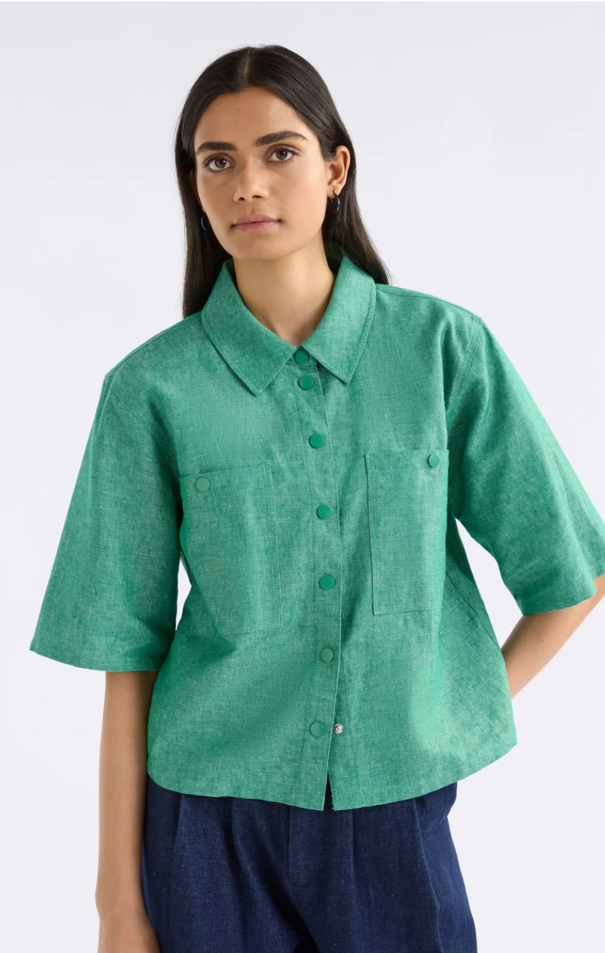 Elk Alpah Shirt - Green Speckle