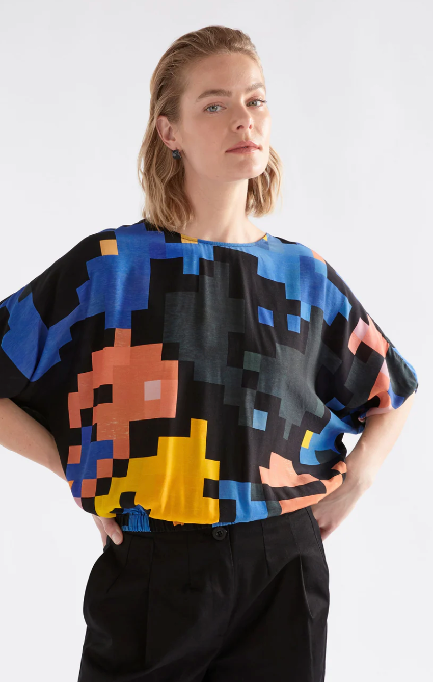 Elk Moda Top - Lucent Print