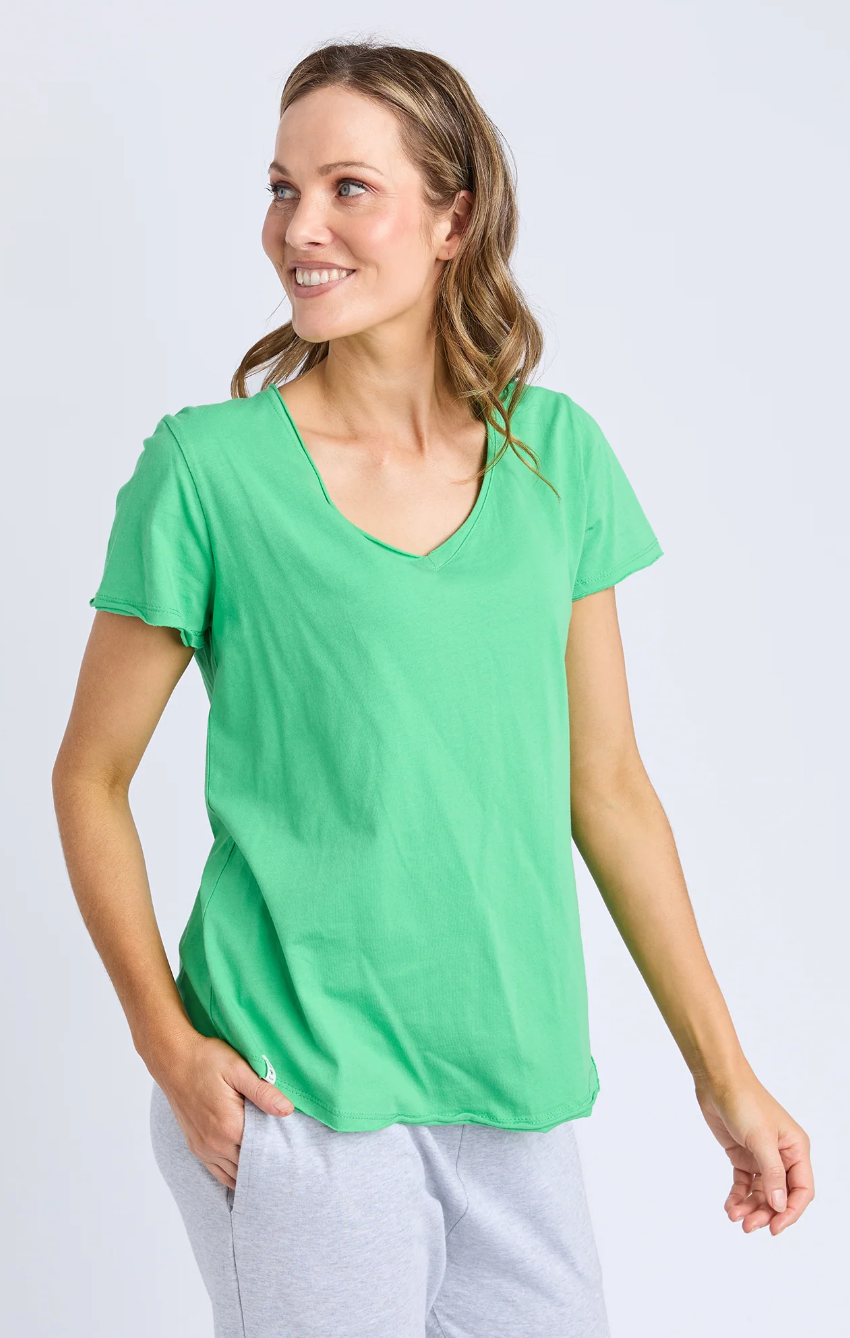Elm Pima Vee Tee - Spring Green