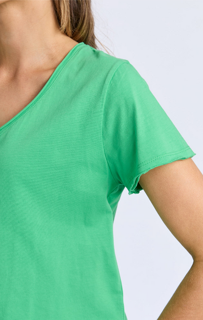 Elm Pima Vee Tee - Spring Green