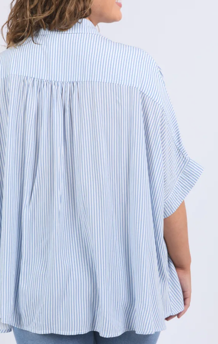 Elm Luna Shirt - Blue/Marshmallow