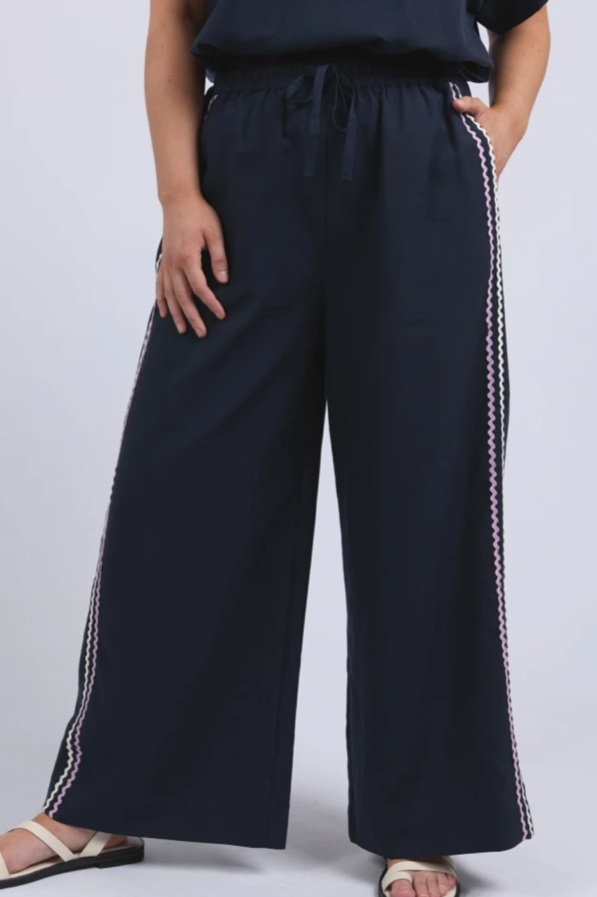 Elm Ric Rac Pant - Dark Sapphire