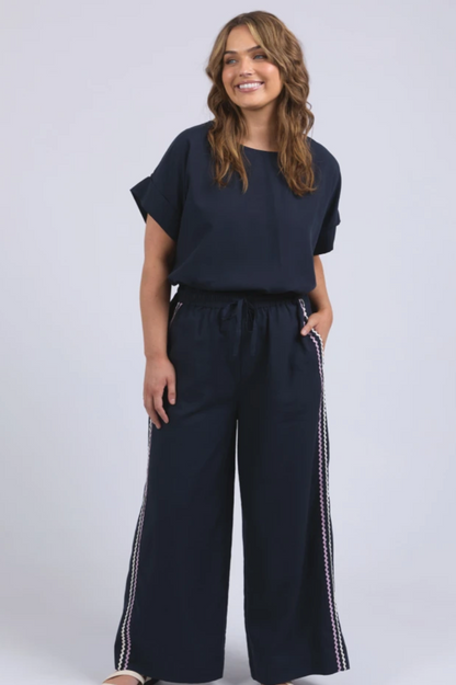 Elm Ric Rac Pant - Dark Sapphire