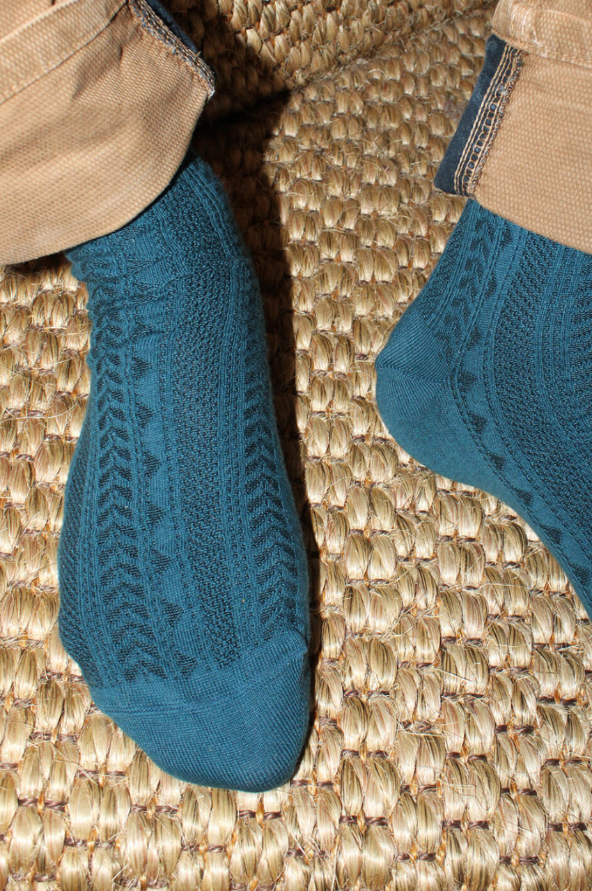 Trastevere Cotton Socks - Petrol