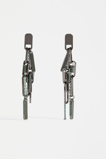 Elk Rymi Drop Earring - Gunmetal
