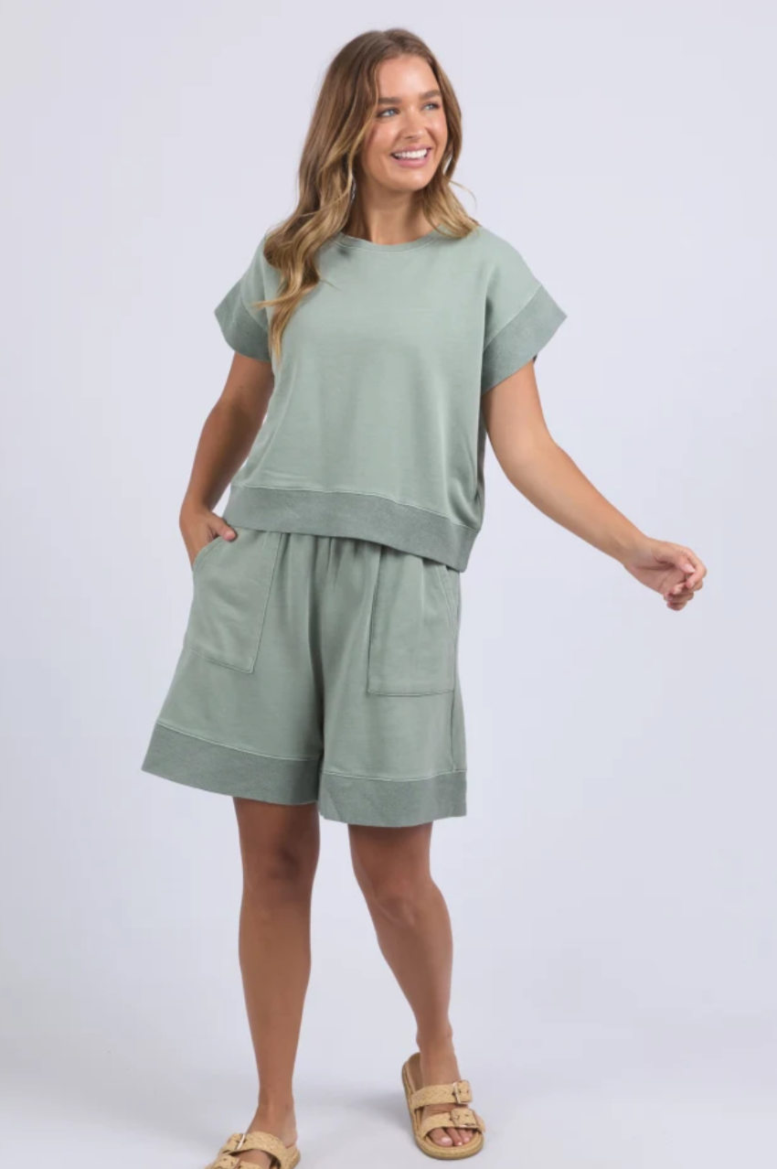 Foxwood Hustler Tee - Iceberg Green
