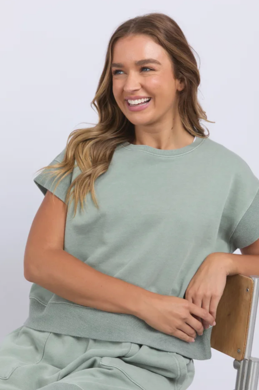 Foxwood Hustler Tee - Iceberg Green