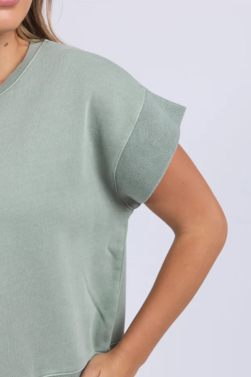 Foxwood Hustler Tee - Iceberg Green