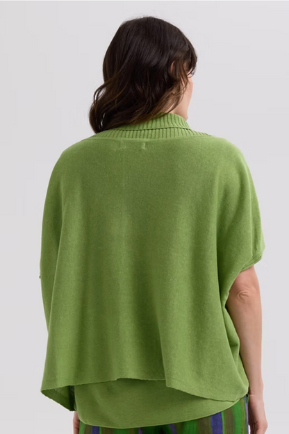 LD & Co Linen Tie Cardi - Leaf
