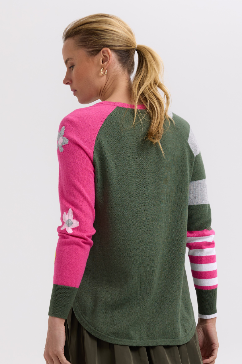 Zaket & Plover Happy Jumper - Khaki