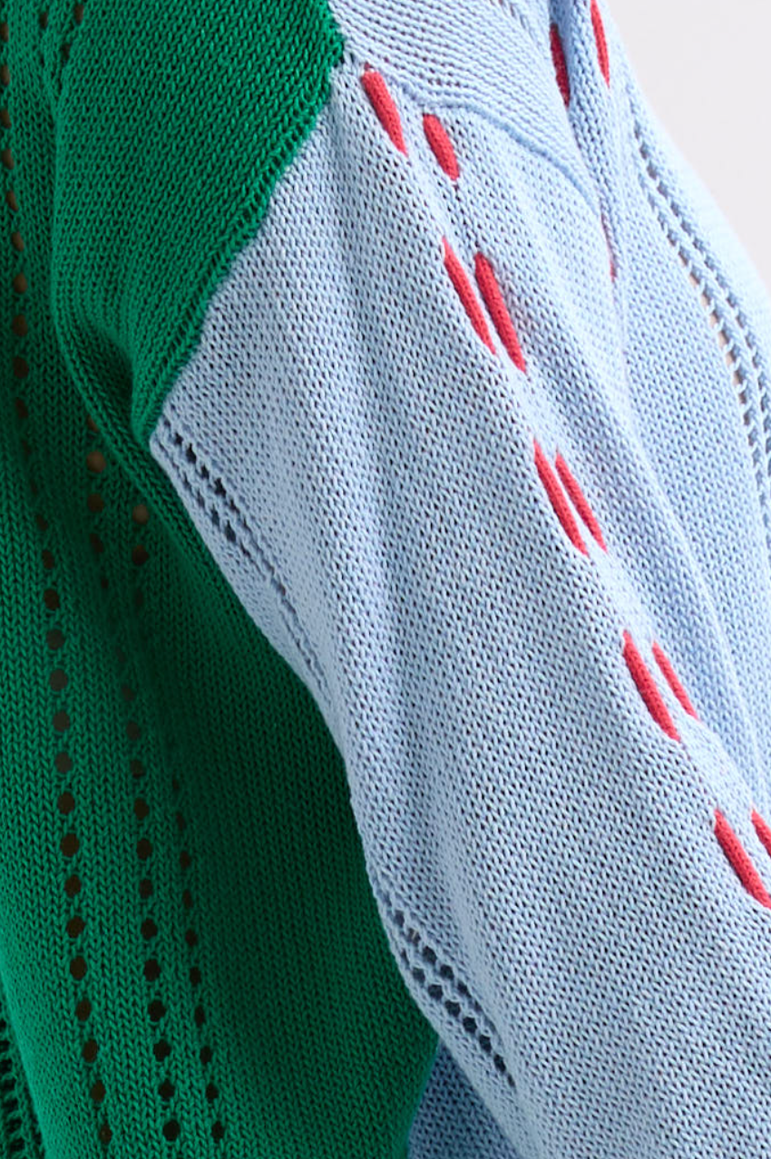 Zaket & Plover Thread Detail Cardi - Blue