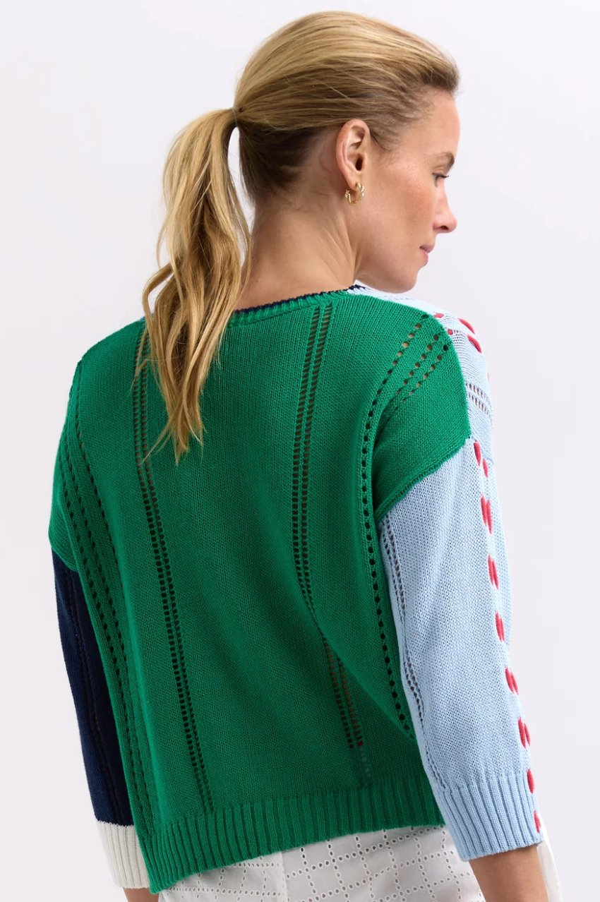 Zaket & Plover Thread Detail Cardi - Blue