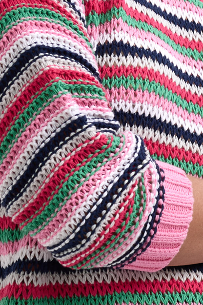Zaket & Plover Chunky Stripe Jumper - Navy