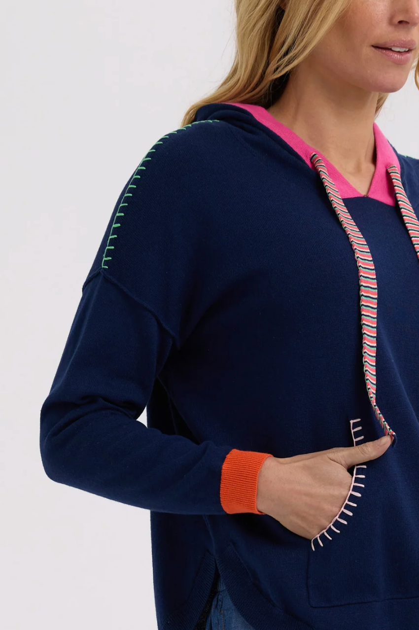 Zaket & Plover Joey Pocket Hoodie - Navy