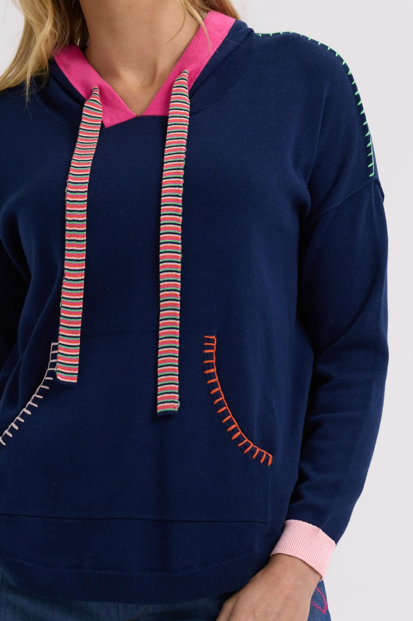 Zaket & Plover Joey Pocket Hoodie - Navy