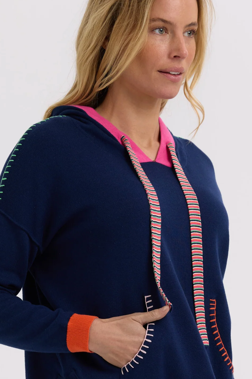 Zaket & Plover Joey Pocket Hoodie - Navy