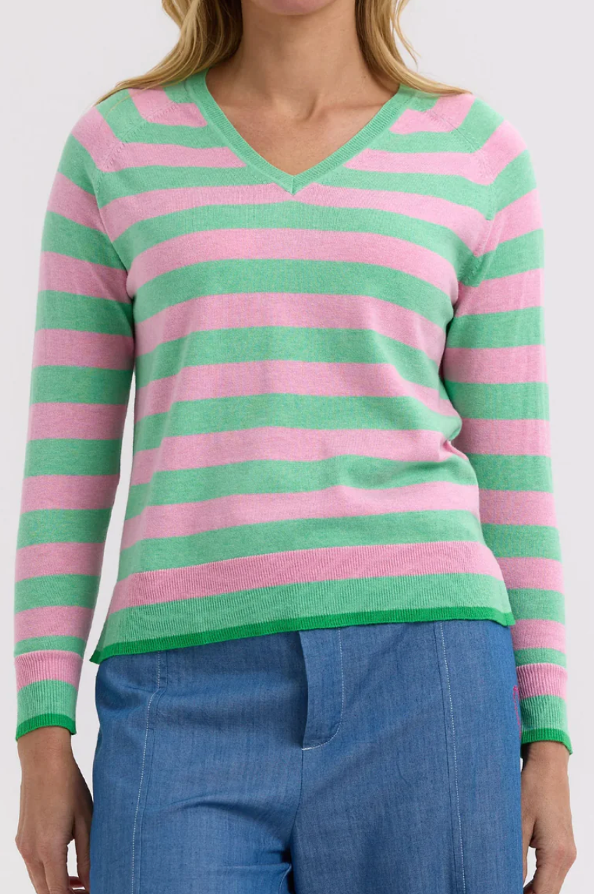 Z&P Essential Stripe V - Spearmint
