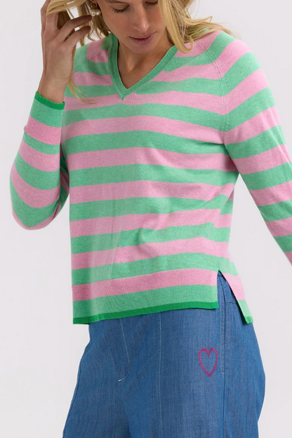 Z&P Essential Stripe V - Spearmint