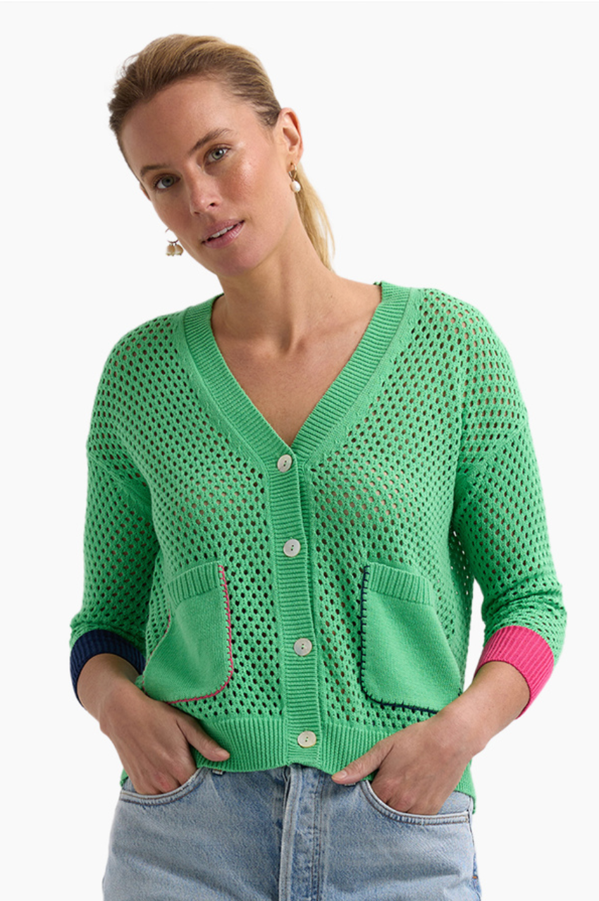 Z&P Holey Cardi - Apple