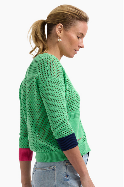 Z&P Holey Cardi - Apple